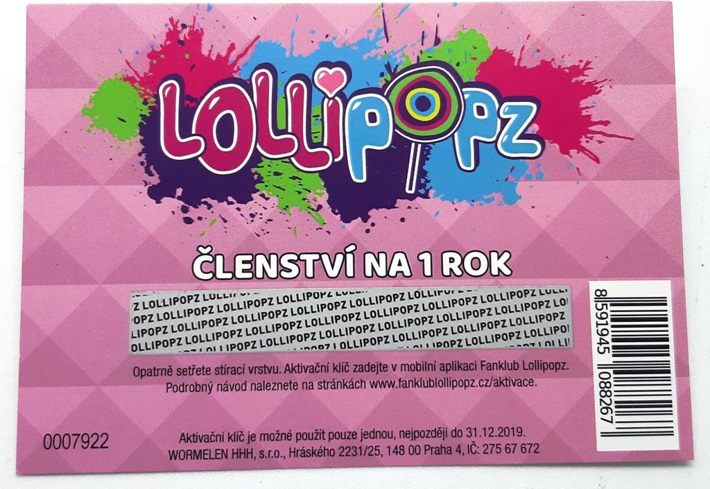 Lollipopz členství na 12 měsíců - obrázek 1
