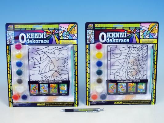 Okenní dekorace 8 barev + štětec - obrázek 2
