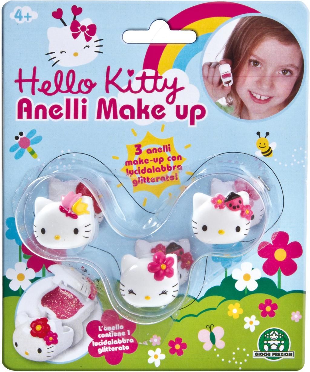 Hello Kitty sada prstýnků s leskem na rty - obrázek 1