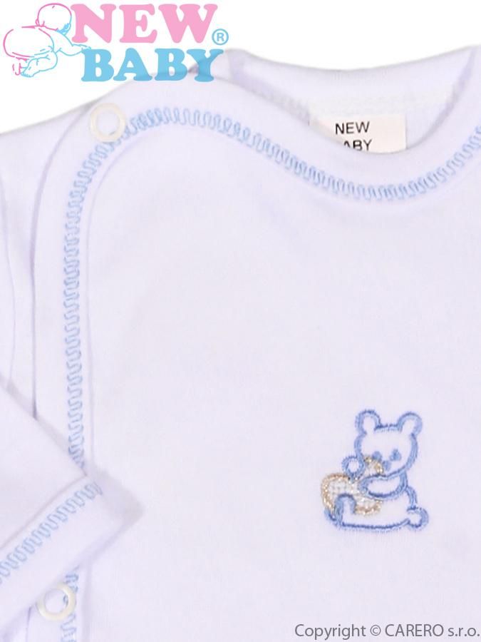 Kojenecká košilka s vyšívaným obrázkem vel. 68 New Baby modrá - obrázek 2