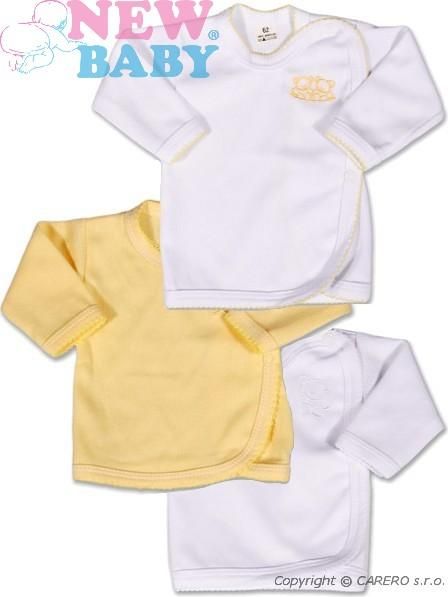 Kojenecká košilka vel. 50 New Baby Classic 3ks Žlutá - obrázek 1