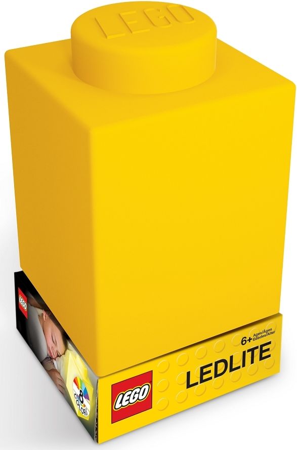 LEGO Classic Silikonová kostka noční světlo - žlutá - obrázek 1