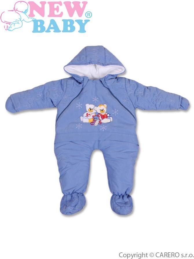 Zimní kombinéza vel. 68 New Baby modrá - obrázek 1