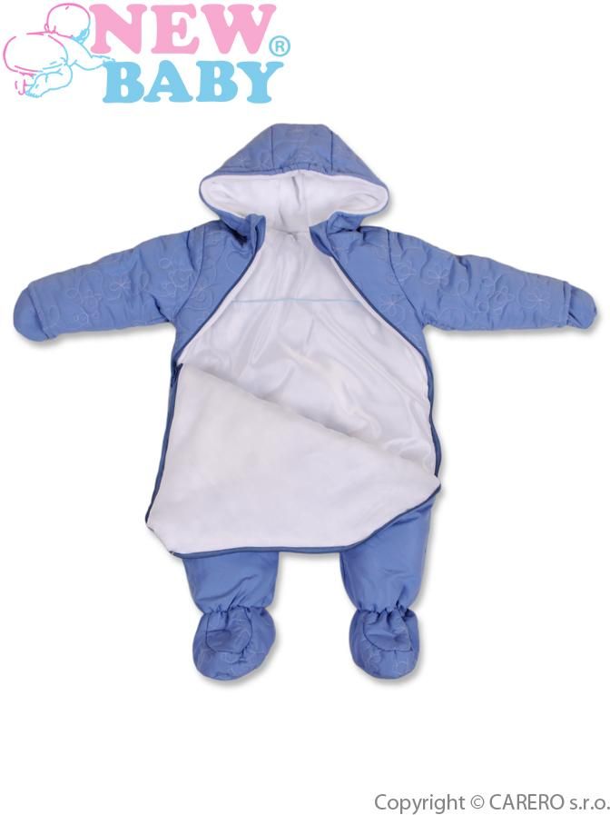 Zimní kombinéza vel. 68 New Baby modrá - obrázek 3