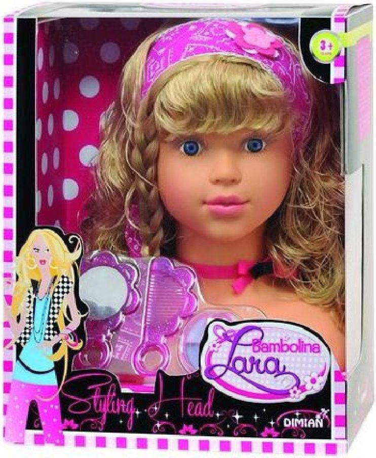 Česací hlava - Bambolina Lara 30 cm - obrázek 1
