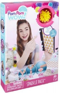 Kreativní sada Pom Pom Wow nalepovací střapce 55ks v krabici - obrázek 1