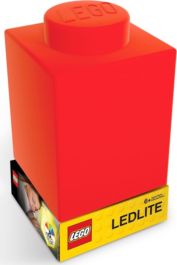 LEGO Classic Silikonová kostka noční světlo - červená - obrázek 1