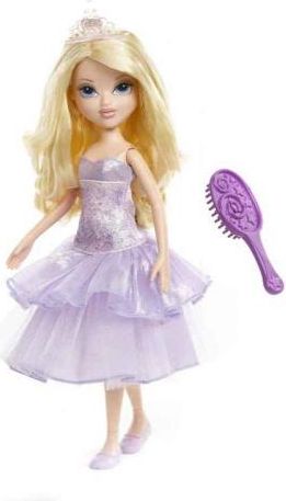 Moxie Girlz Panenka se svítící korunkou - blondýnka v růžových šatech - obrázek 4