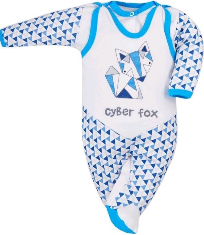 2-dílná kojenecká souprava Bobas Fashion Baby Beti modrá Modrá 62 (3-6m) - obrázek 1