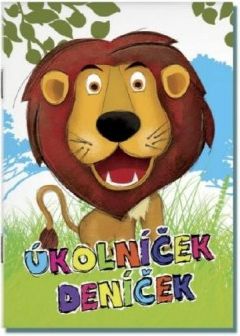 Úkolníček deníček Zvířátka (slon, lev) A6 - obrázek 1