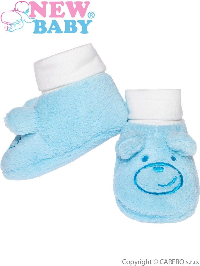 Kojenecké capáčky New Baby modré Modrá 6-12 m - obrázek 1