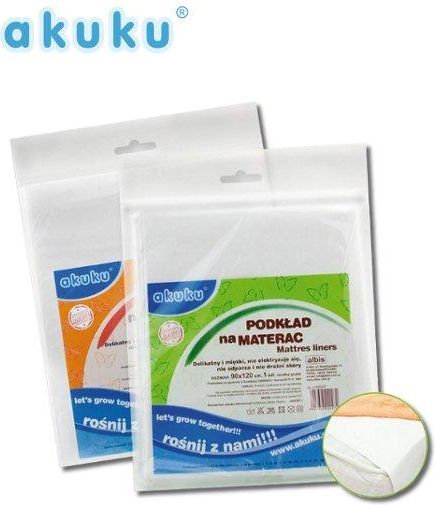 Nepromokavá podložka Akuku gumová 50x120 - silnější tloušťka Bílá - obrázek 1
