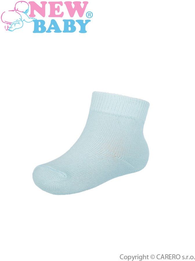 Kojenecké bavlněné ponožky New Baby modré Modrá 62 (3-6m) - obrázek 1