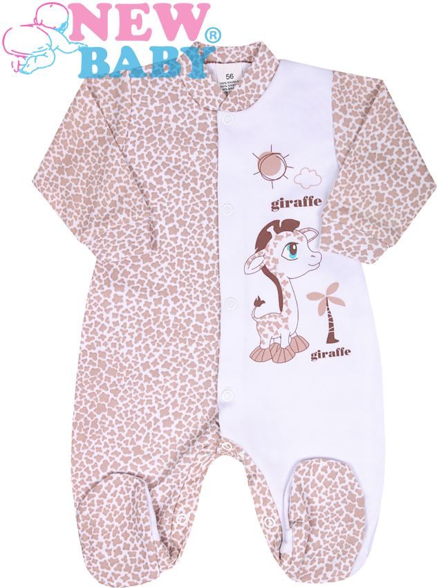 Kojenecký overal New Baby Giraffe béžový Béžová 80 (9-12m) - obrázek 1