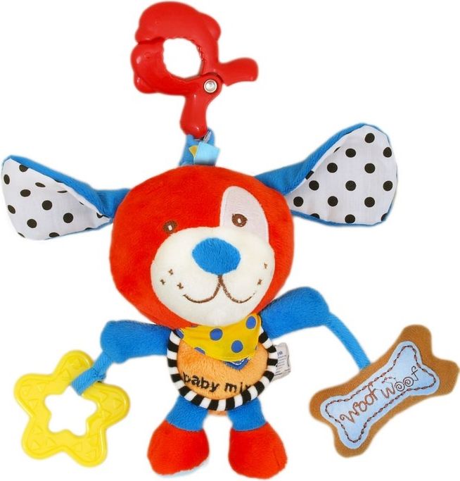 Plyšová hračka s hracím strojkem Baby Mix Red Dog Červená - obrázek 1