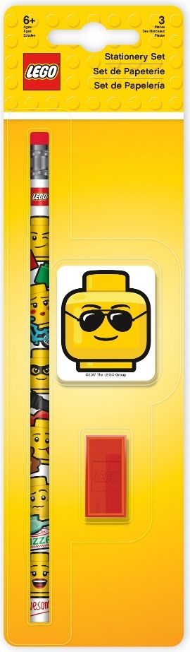 LEGO Iconic Stationery Set - tužka, ořezávátko, guma - obrázek 1