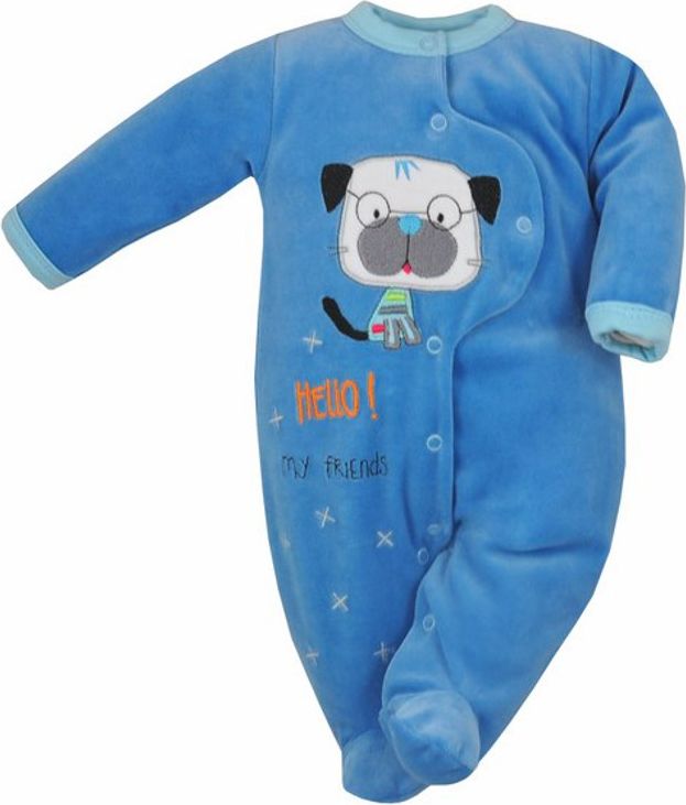 Kojenecký overal Koala Hello tmavě-modrý Tmavě modrá 74 (6-9m) - obrázek 1