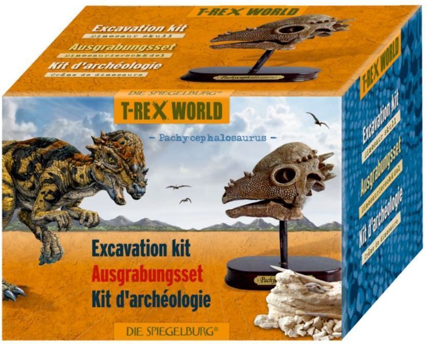 Spiegelburg Excavation Kit Dinosaur Skull Pachycephalosaurus T-Rex World uni - obrázek 2