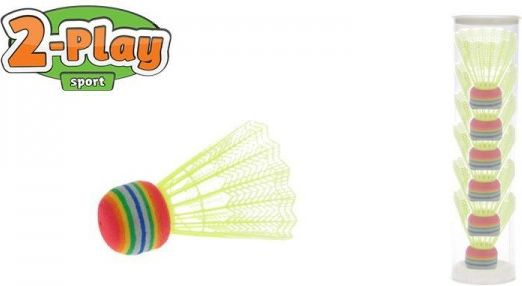 Košíčky na badminton žluté 2-Play 6ks v tubě - obrázek 1