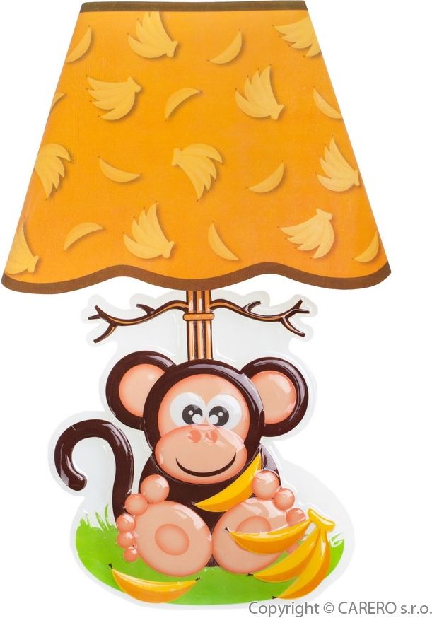 Svítící samolepící LED lampička Bayo opice Žlutá - obrázek 1