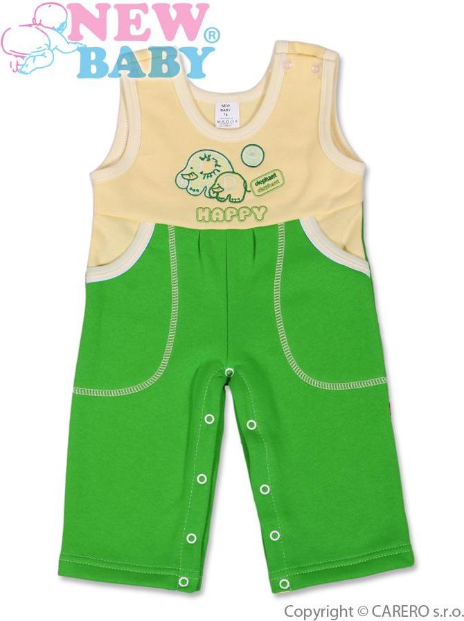 Dětské lacláčky vel. 74 New Baby Happy zelené - obrázek 1