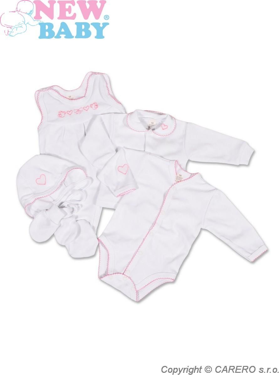 Bílá soupravička do porodnice vel. 56 New Baby Classic - obrázek 1