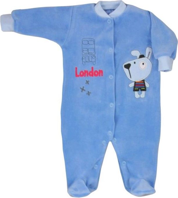 Kojenecký overal Koala Kolem světa tmavě-modrý Tmavě modrá 80 (9-12m) - obrázek 1