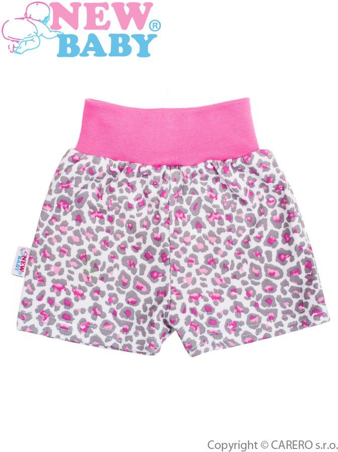 Kojenecké kraťásky New Baby Leopardík růžové Růžová 62 (3-6m) - obrázek 1