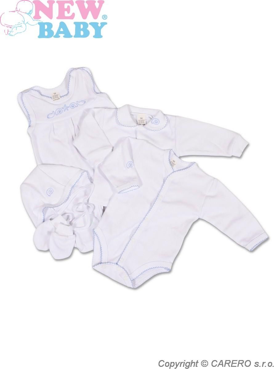 Bílá soupravička do porodnice vel. 56 New Baby Classic - obrázek 1