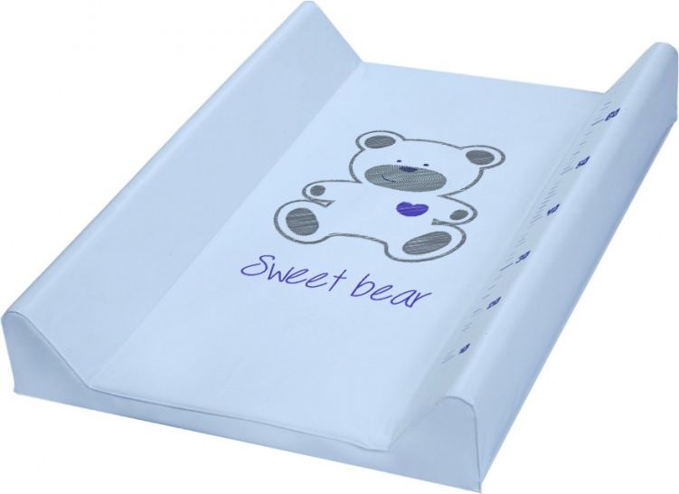 Přebalovací podložka Klups Sweet Bear modrá tvrdá - obrázek 1
