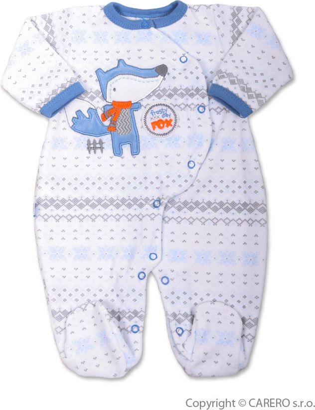 Kojenecký overal Koala Fox modrý Modrá 80 (9-12m) - obrázek 1