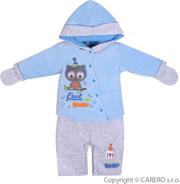 Kojenecký overal Koala Fox modrý Modrá 80 (9-12m) - obrázek 2