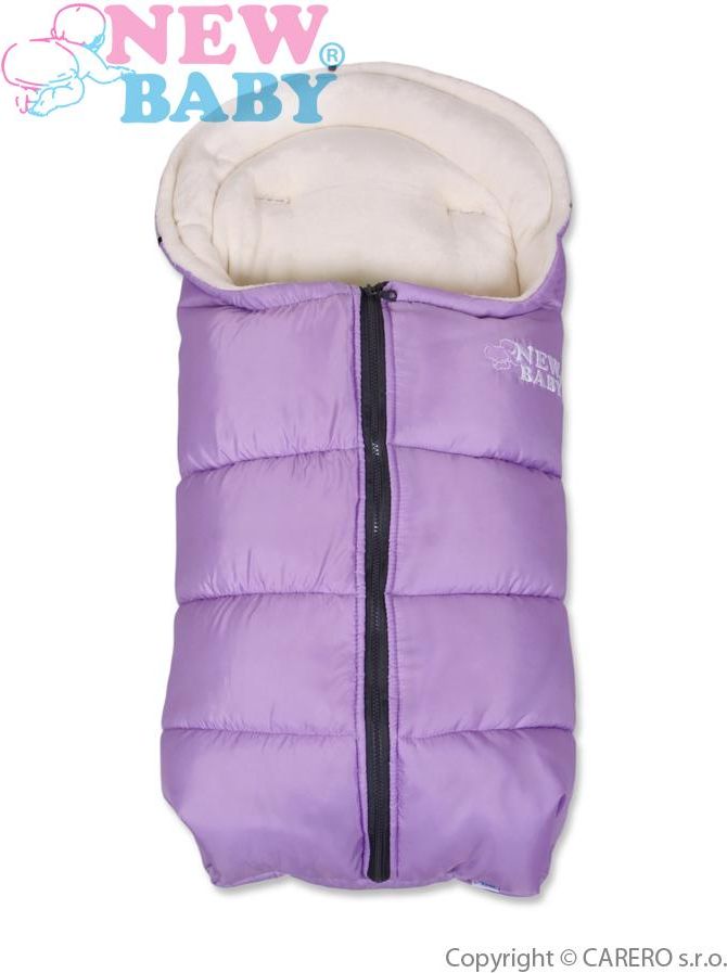 Lila zimní fusák New Baby Fluffy Purple - obrázek 1