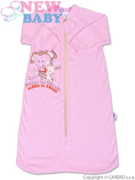 Růžový kojenecký spací pytel vel. 74 New Baby - obrázek 1