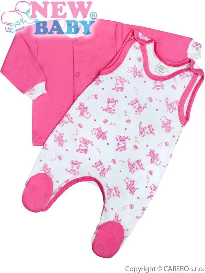 2-dílná kojenecká souprava New Baby Zebrababy II růžová Růžová 68 (4-6m) - obrázek 1