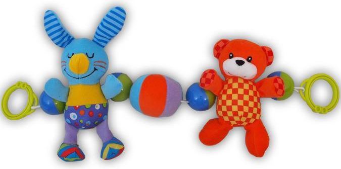 Dětské plyšové chrastítko do kočárku Baby Mix - obrázek 1