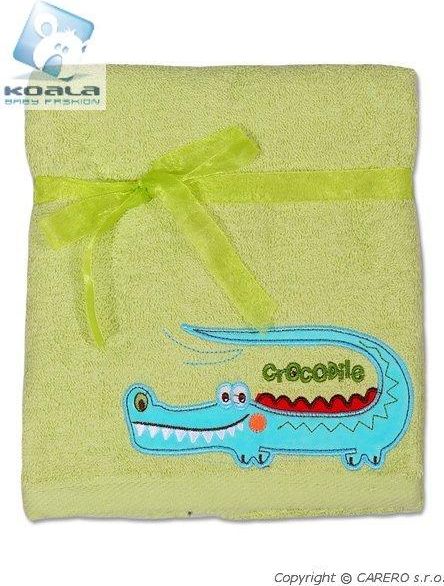Dětský ručník Koala Zvířátka 50x100 Zelený - obrázek 1