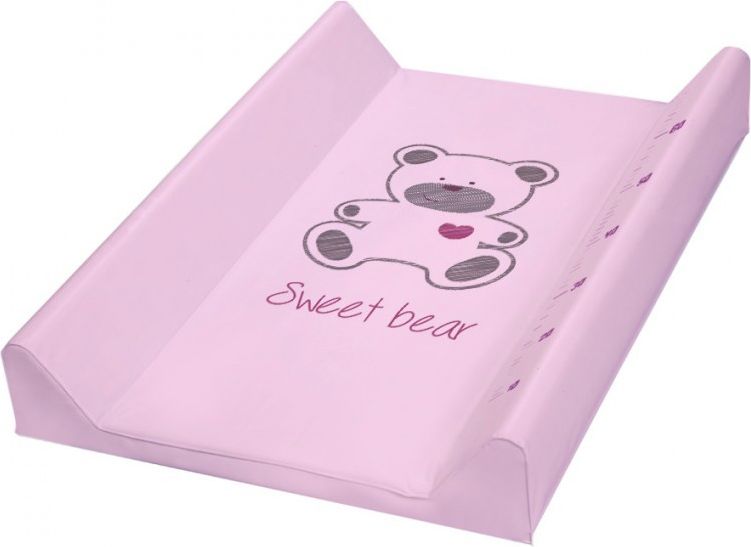 Přebalovací podložka Klups Sweet Bear růžová měkká - obrázek 1