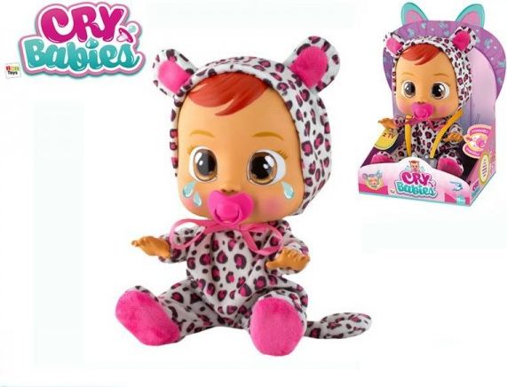 Cry Babies Lea 30cm miminko ronící slzy plast na baterie se zvukem - obrázek 1
