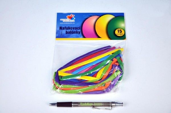 Balonek nafukovací 29cm 15ks v sáčku - obrázek 1