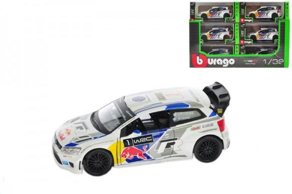 Auto Bburago kov 12cm 2014 Rally VW POLO WRC Team (S. Ogier) 1:32 - obrázek 1