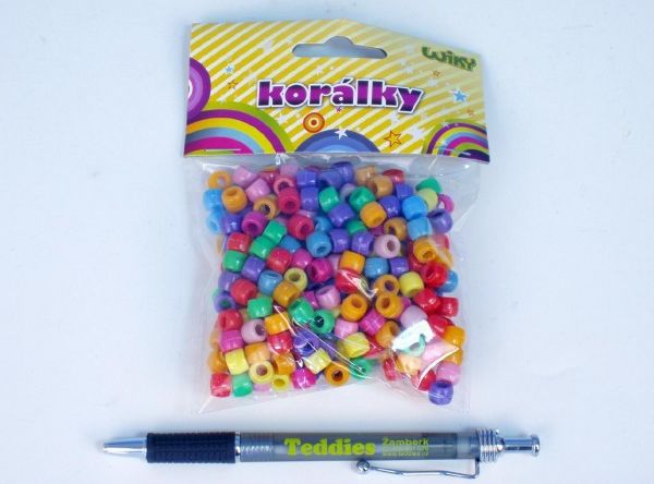 Korálky mix barev v sáčku - obrázek 1