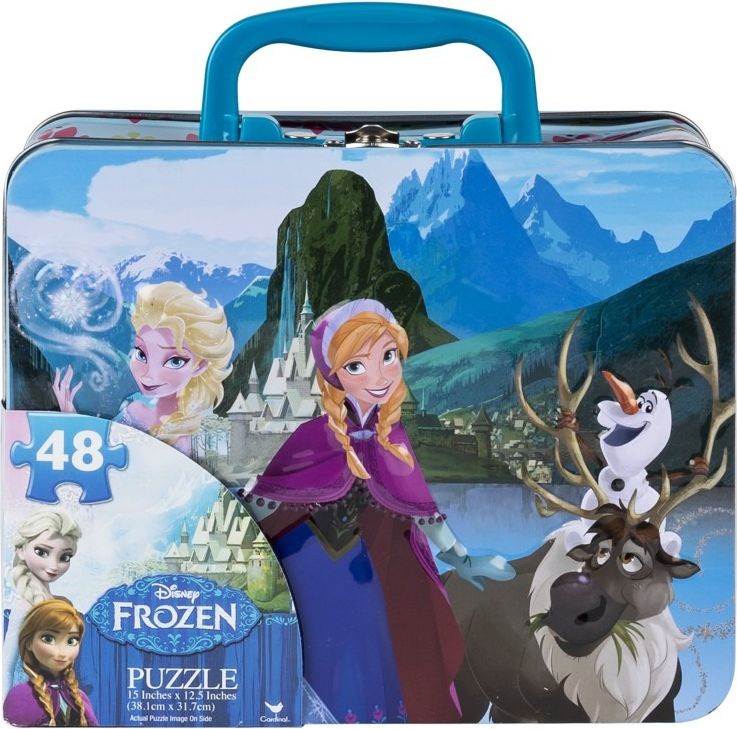 Puzzle v plechovém kufříku Ledové království - obrázek 1