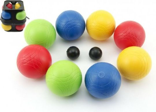 Petanque koule plast 8ks v plastovém kufříku - obrázek 1