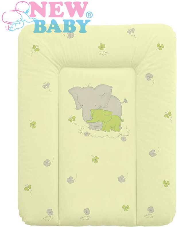 Přebalovací podložka měkká New Baby Sloník zelená 70x50 - obrázek 1