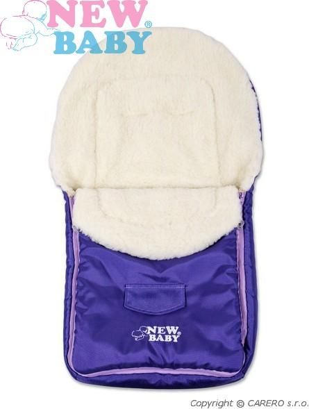Fialový zimní fusák New Baby Classic Wool violet - obrázek 1