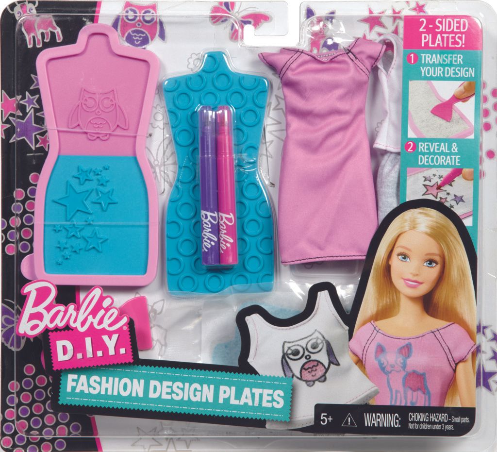 Barbie D.I.Y. módní návrhářské šablony - obrázek 1