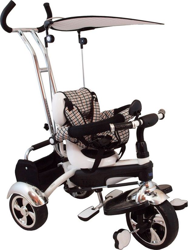 Dětská tříkolka Baby Mix white Bílá - obrázek 1