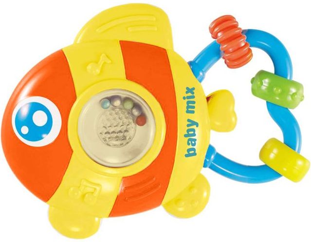Dětské chrastítko se zvukem Baby Mix Rybička Oranžová - obrázek 1