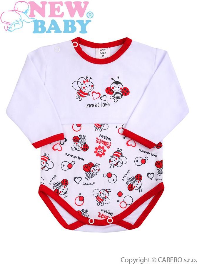 Kojenecké body s dlouhým rukávem vel. 86 New Baby Beruška - obrázek 1